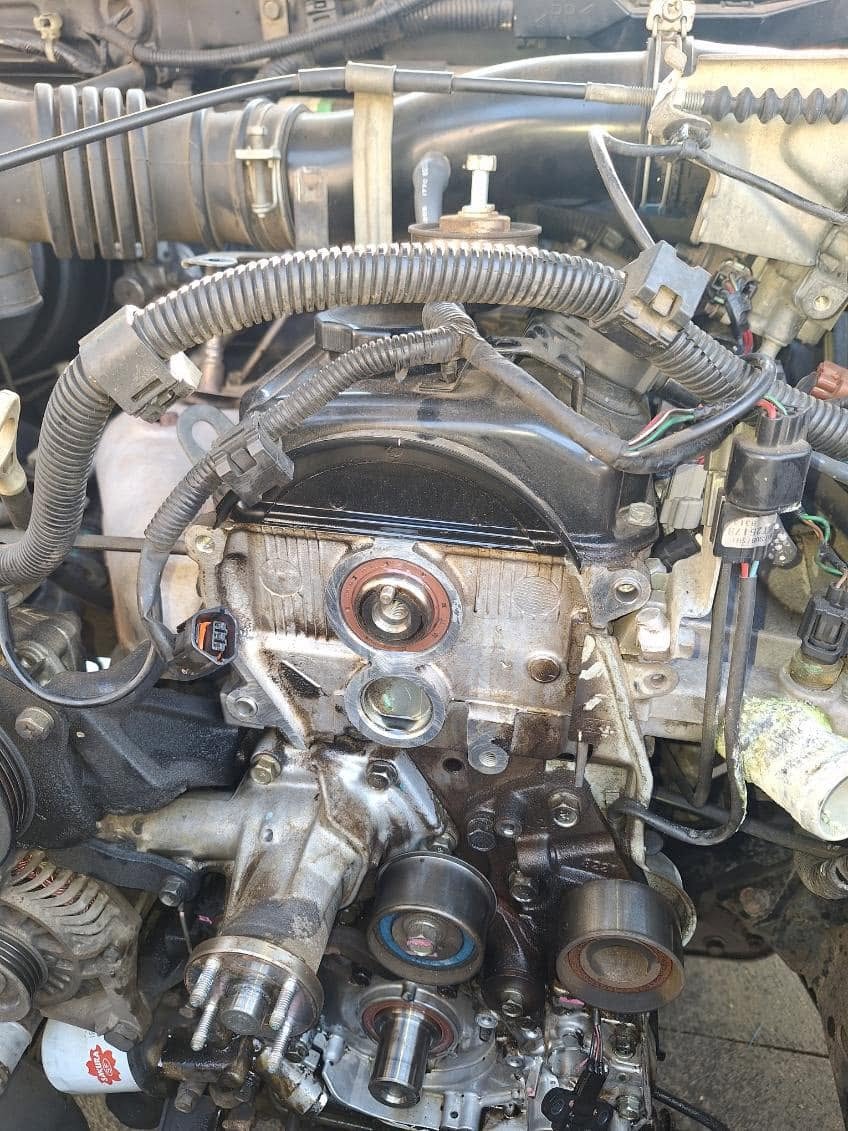 Engine timing cover removal and inspection